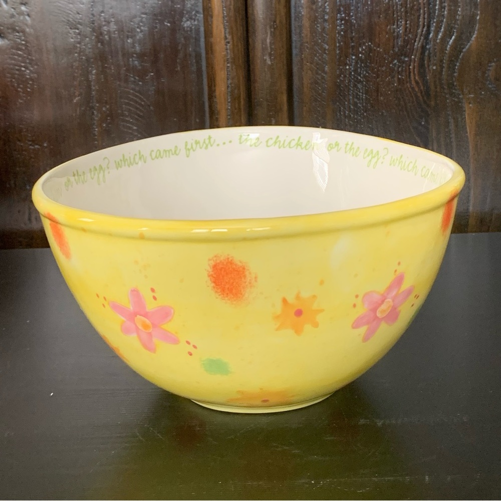 RARE - HTF Chicken or the Egg Department 56 Easter Egg Shaped Serving Bowl - Picture 12 of 16